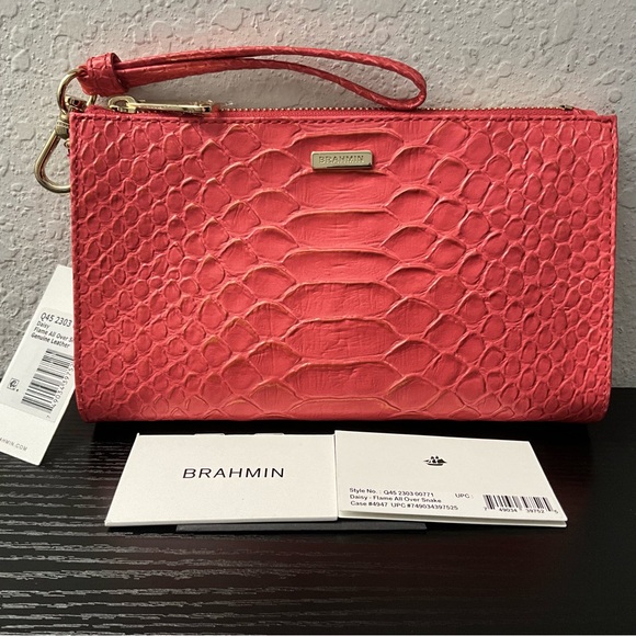 Brahmin Daisy FLAME ALL OVER SNAKE Genuine Leather NWT Rare & HTF
